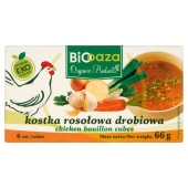 Biooaza Eko Kostka rosołowa drobiowa 66 g (6 sztuk)