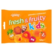 Wawel Fresh & Fruity Kids Galaretki z nadzieniem 160 g