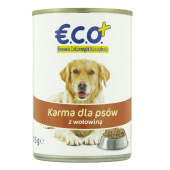 Eco+ Karma dla psów z wołowiną 415g