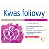 Colfarm Kwas foliowy Suplement diety 30 tabletek