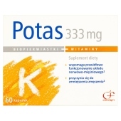 Colfarm Potas 333 mg Suplement diety 60 kapsułek