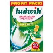 Ludwik Ultimate Power All in one Lemon Tabletki do zmywarek 1,62 kg (90 sztuk)