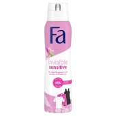 Fa Invisible Sensitive 48h Antyperspirant w sprayu o zapachu róży i głogu 150 ml