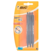 BiC Soft Feel Clic Grip Długopis automatyczny czarny 3 sztuki