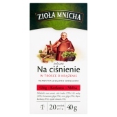 Big-Active Zioła Mnicha Na ciśnienie Herbatka ziołowo-owocowa 40 g (20 x 2 g)