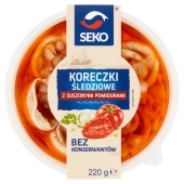 Seko Koreczki śledziowe z suszonymi pomidorami 220 g