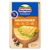 Hochland Ser żółty Maasdamer w plastrach 135 g