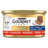 Gourmet Gold Karma dla kotów mus z wołowiną 85 g