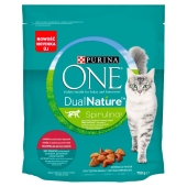 PURINA ONE Dual Nature Spirulina Karma dla dorosłych kotów wołowina jako pierwszy składnik 750 g
