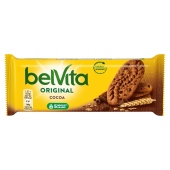 belVita Ciastka zbożowe o smaku kakaowym z kawałkami czekolady 50 g (4 sztuki)