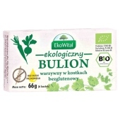 EkoWital Ekologiczny bulion warzywny w kostkach bez dodatku drożdży 60 g (6 sztuk)