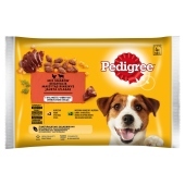 Pedigree Mokra karma dla dorosłych psów mix smaków w galaretce 400 g (4 x 100 g)