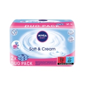 NIVEA Baby Soft & Cream Chusteczki 2 x 63 sztuki