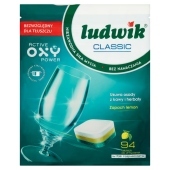 Ludwik Classic Lemon Tabletki do zmywarek 1,692 kg (94 sztuki)