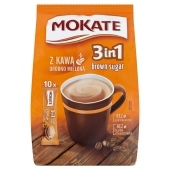 Mokate 3in1 Brown Sugar Rozpuszczalny napój kawowy w proszku 170 g (10 x 17 g)