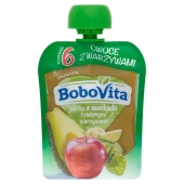 BoboVita Jabłko z awokado i zielonymi warzywami po 6 miesiącu 80 g