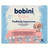 Bobini Baby Super chłonne podkłady higieniczne dla niemowląt i dzieci 12 sztuk
