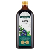 Premium Rosa Suplement diety sok wyciskany bezpośrednio jagoda + 5 ziół 500 ml