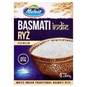 Melvit Premium Ryż Basmati Indie 400 g (4 x 100 g)