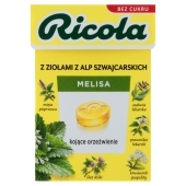 Ricola Szwajcarskie cukierki ziołowe melisa 27,5 g