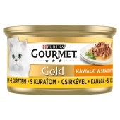 Gourmet Gold Karma dla kotów kawałki w smakowitym sosie z kurczakiem 85 g