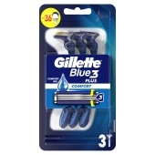 Gillette Blue3 Comfort Jednorazowa maszynka do golenia dla mężczyzn, 3 sztuk