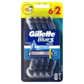 Gillette Blue3 Comfort Jednorazowa maszynka do golenia dla mężczyzn, 8 sztuk