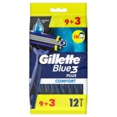 Gillette Blue3 Plus Comfort, maszynki jednorazowe dla mężczyzn, 12 sztuk