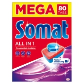 Somat All in 1 Tabletki do mycia naczyń w zmywarkach 1440 g (80 sztuk)