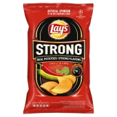 Lay&#39;s Strong Chipsy ziemniaczane karbowane o smaku ostrego chilli i limonki 130 g