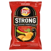 Lay&#39;s Strong Chipsy ziemniaczane karbowane o smaku ostrego chilli i limonki 210 g