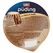 Müller Püding Deser mleczny o smaku czekoladowym z sosem o smaku waniliowym 450 g