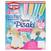 Dr. Oetker Pisaki pastelowe 76 g (4 x 19 g)