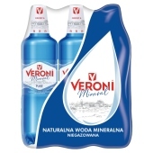 Veroni Mineral Pure Naturalna woda mineralna niegazowana 6 x 1,5 l