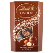 Lindt Lindor Praliny z czekolady mlecznej z orzechami laskowymi 200 g