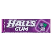 Halls Gum Guma do żucia bez cukru o smaku czarnej porzeczki 14 g