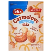 Felix Carmelove mix Mieszanka orzeszków ziemnych i nerkowców w karmelu ze szczyptą soli 160 g