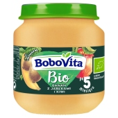 BoboVita Bio Banan z jabłkami i kiwi po 5 miesiącu 125 g