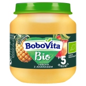 BoboVita Bio Jabłka z ananasem po 5 miesiącu 125 g