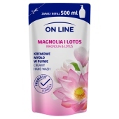 On Line Kremowe mydło w płynie opakowanie uzupełniające magnolia i lotos 500 ml