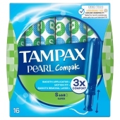 Tampax Compak Pearl Super Tampony z aplikatorem, x16