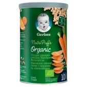 Gerber Chrupki pszenno-owsiane marchewka pomarańcza dla niemowląt od 10. miesiąca 35 g