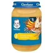 Gerber Gruszki mango i trzy zboża dla niemowląt po 8. miesiącu 190 g