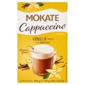 Mokate Cappuccino smak waniliowy 160 g (8 x 20 g)