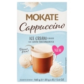 Mokate Cappuccino smak śmietankowy 160 g (8 x 20 g)