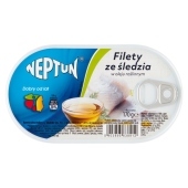 Neptun Filety ze śledzia w oleju roślinnym 170 g