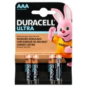 Duracell Ultra AAA 1,5 V/B Bateria alkaliczna 4 sztuki