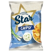 Star Chipsy o smaku śmietana i cebula 220 g