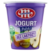 Mlekovita Jogurt Polski bez laktozy gruszka 150 g