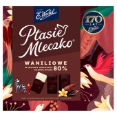 E. Wedel Ptasie Mleczko waniliowe w mocno gorzkiej czekoladzie 80% 360 g
